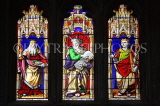 UK, Hampshire, WINCHESTER, Winchester Cathedral, stained glass windows, UK8062JPL