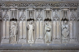UK, Hampshire, WINCHESTER, Winchester Cathedral, statues of saints, UK8058JPL
