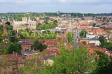 UK, Hampshire, WINCHESTER, Winchester Cathedral and town, view from St Giles Hill, UK7958JPL