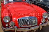 UK, Hampshire, WINCHESTER, red vintage MG car, UK8608JPL