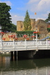 UK, Kent, TONBRIDGE, Tonbridge Castle and the Big Bridge over River Medway, UK13290JPL