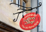UK, Oxfordshire, OXFORD, Alice's Shop front, sign, St Aldate's, UK13077JPL