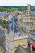 UK, Oxfordshire, OXFORD, High Street, aerial view, UK13068JPL