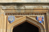 UK, Oxfordshire, OXFORD, Magdalen College, The Chapel, detail and crests, UK13000JPL