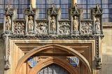 UK, Oxfordshire, OXFORD, Magdalen College, The Chapel, entrance detail and coat of arms, UK13017JPL