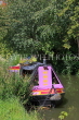 UK, Oxfordshire, OXFORD, Oxford Canal, and houseboat, UK13168JPL