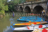 UK, Oxfordshire, OXFORD, punts and rowing boats, by Magdalen Bridge boathouse, UK13031JPL