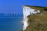 UK, Sussex, EASTBOURNE, Beachy Head, lighthouse and cliffs, UK4387JPL