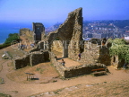 UK, Sussex, HASTINGS, Hastings Castle ruins, HAS03JPL