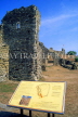 UK, Sussex, HASTINGS, Hastings Castle ruins, HAS79JPL