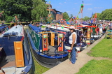 UK, Warwickshire, STRATFORD-UPON-AVON, Narrowboats at riverside, during River Festival, UK20246JPL