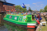 UK, Warwickshire, STRATFORD-UPON-AVON, Narrowboats at riverside, during River Festival, UK20247JPL