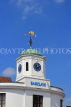 UK, Warwickshire, STRATFORD-UPON-AVON, bank building clock tower and weathervane, UK25539JPL