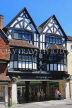 UK, Wiltshire, SALISBURY, Old George Mall, half timbered building entrance facade, UK8285JPL