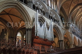UK, Wiltshire, SALISBURY, Salisbury Cathedral, interior, the Quire, Willis Organ pipes, UK8233JPL