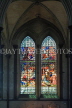 UK, Wiltshire, SALISBURY, Salisbury Cathedral, stained glass windows, UK8219JPL