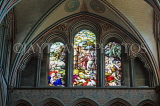 UK, Wiltshire, SALISBURY, Salisbury Cathedral, stained glass windows, UK8224JPL