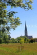 UK, Wiltshire, SALISBURY, Salisbury Cathedral, view from the Watermeadows, UK8179JPL