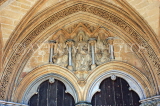UK, Wiltshire, SALISBURY, Salisbury Cathedral, west front doorway detail, UK8306JPL