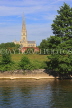 UK, Wiltshire, SALISBURY, Salisbury Cathedral and River Avon, view from the Watermeadows, UK8336JPL