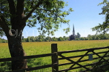 UK, Wiltshire, SALISBURY, Salisbury Cathedral spire, view from the Watermeadows, UK8182JPL