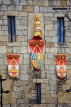UK, Yorkshire, YORK, City Walls, Micklegate Bar, coat of arms, UK9848JPL