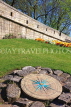 UK, Yorkshire, YORK, City Walls and Compass Rose, UK3050JPL