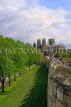 UK, Yorkshire, YORK, City Walls and York Minster, UK6094JPL