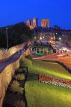 UK, Yorkshire, YORK, City Walls and York Minster, night view, UK3127JPL