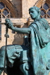 UK, Yorkshire, YORK, Constantine the Great statue, by York Minster, UK9790JPL