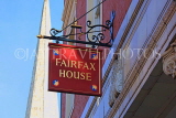 UK, Yorkshire, YORK, Fairfax House, sign, UK3192JPL