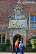 UK, Yorkshire, YORK, King's Manor entrance, and coat of arms, University of York, UK3296JPL