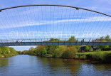 UK, Yorkshire, YORK, Millenium Bridge over River Ouse, UK3233JPL