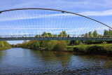 UK, Yorkshire, YORK, Millenium Bridge over River Ouse, UK3234JPL