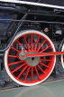 UK, Yorkshire, YORK, National Railway Museum, vintage steam engine wheel, UK3044JPL