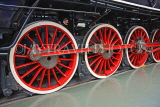 UK, Yorkshire, YORK, National Railway Museum, vintage steam engine wheels, UK3043JPL