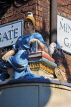 UK, Yorkshire, YORK, Petergate, Goddess Minerva sculpture, UK3076JPL