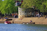 UK, Yorkshire, YORK, River Ouse, and Marygate Tower, UK3226JPL