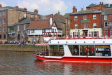 UK, Yorkshire, YORK, River Ouse, tour boat cruising, UK3277JPL