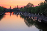 UK, Yorkshire, YORK, River Ouse at sunset, UK3216JPL
