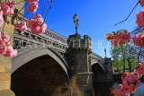 UK, Yorkshire, YORK, Skeldergate Bridge over River Ouse, and Spring Blossom, UK9943JPL