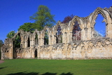 UK, Yorkshire, YORK, St Mary's Abbey ruins, UK2565JPL