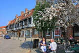 UK, Yorkshire, YORK, St Williams College, Spring Blossom and outdoor cafe scene, UK3211JPL