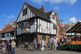 UK, Yorkshire, YORK, The Shambles area, Gert & Henry's Pub and Newgate Market stalls, UK3067JPL