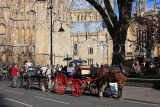 UK, Yorkshire, YORK, horse drawn carriage rides, by York Minster, UK3160JPL