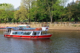 UK, Yorkshire, YORK, sightseeing boat and River Ouse, UK9837JPL