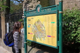 UK, Yorkshire, YORK, visitor studying the York Tourist street map, UK9934JPL