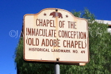 USA, California, SAN DIEGO, Old Adobe Chapel, sign, US4922JPL