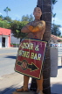 USA, California, SAN DIEGO, cigar and wine bar shop advertisement sign, US4931JPL