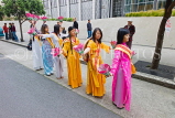 USA, California, SAN FRANCISCO, Asian Festival, flower dancers in parade, US4212JPL